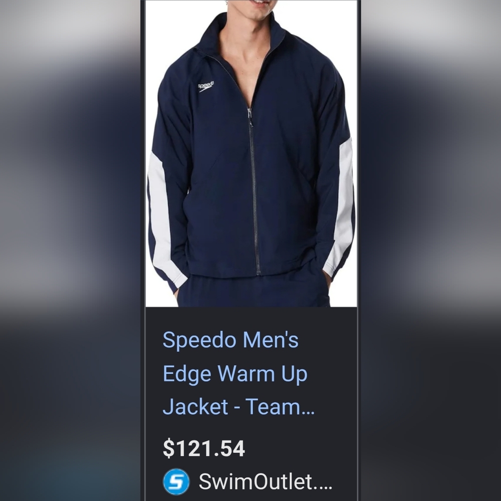 Men's Edge Warm Up Jacket Navy